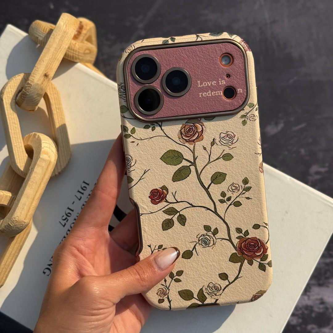 قاب رز کلاسیک پاییزی برای آیفون | همراه اکسسوری