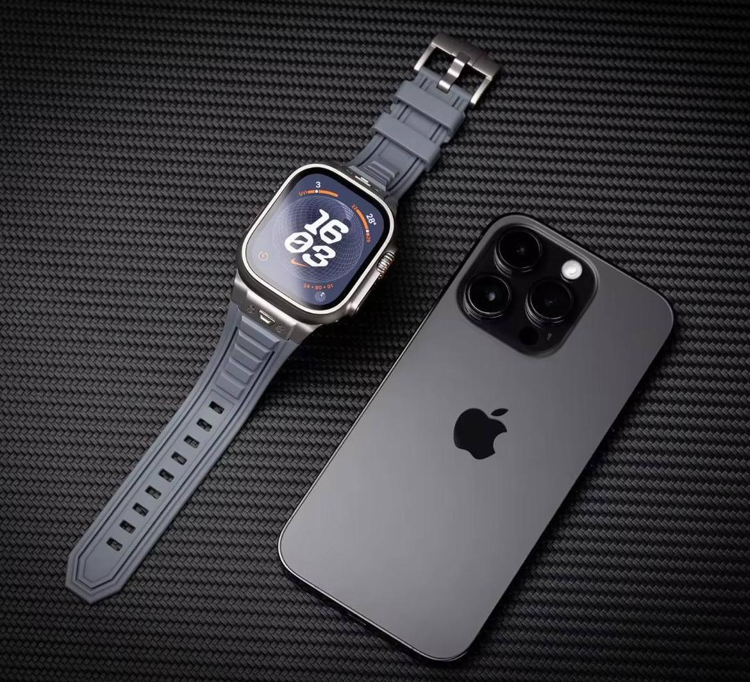 بند سافت رابر مچا استایل Apple Watch 44 همراه اکسسوری