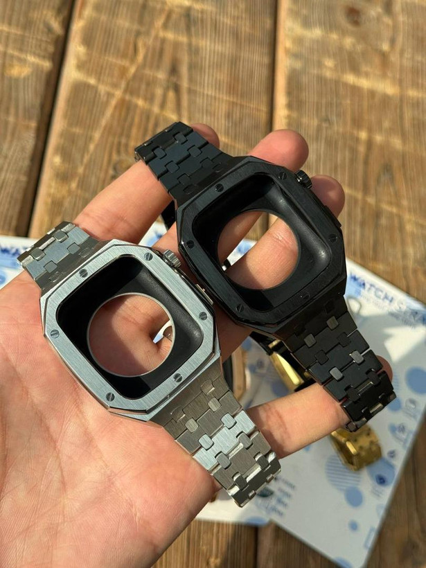 بند لاکچری گلدن استایل Apple Watch 46 همراه اکسسوری