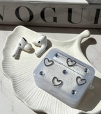 کیس ایرپاد شاین براق مناسب AirPods 1 و 2 همراه اکسسوری