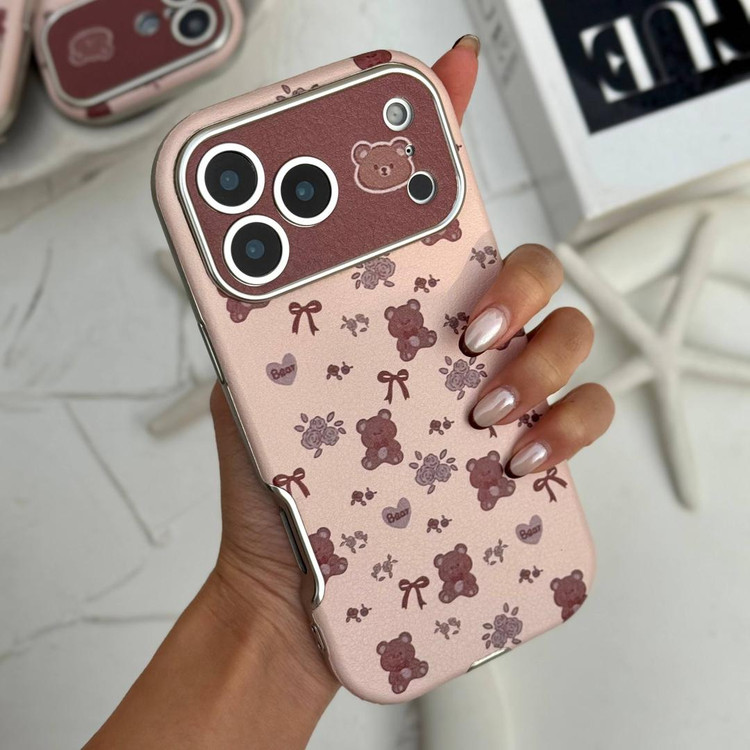 قاب آیفون خرسی کلاسیک همراه اکسسوری