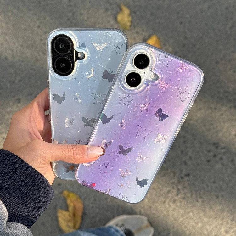 قاب آیفون IMD Butterfly با طراحی هولوگرامی همراه اکسسوری