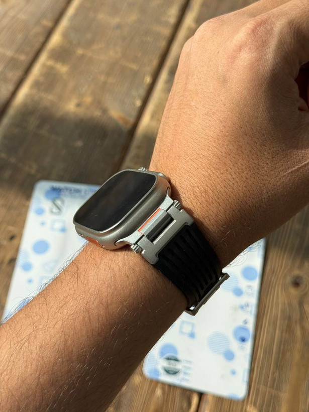 بند سافت رابر اپل واچ با سگک فلزی