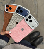 قاب ژله ای آیفون رنگ صورتی همراه اکسسوری