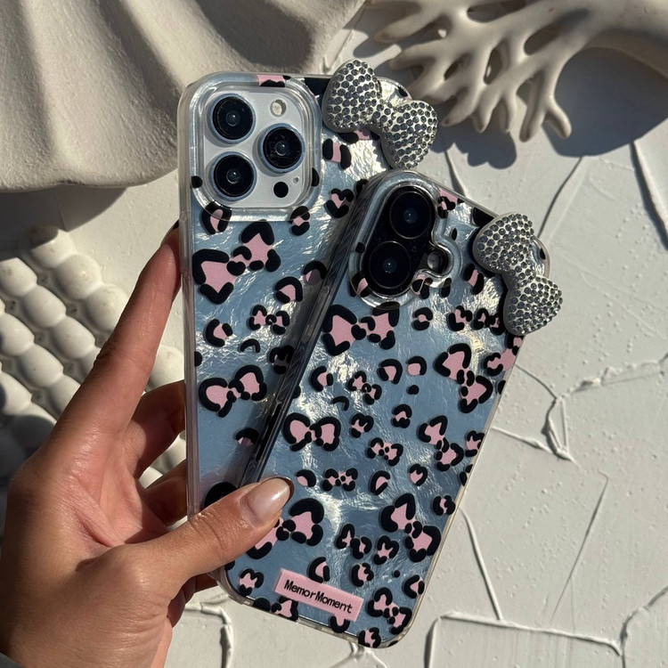 قاب فانتزی پلنگی آیفون با پاپیون