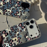 قاب آیفون پلنگی با پاپیون برجسته