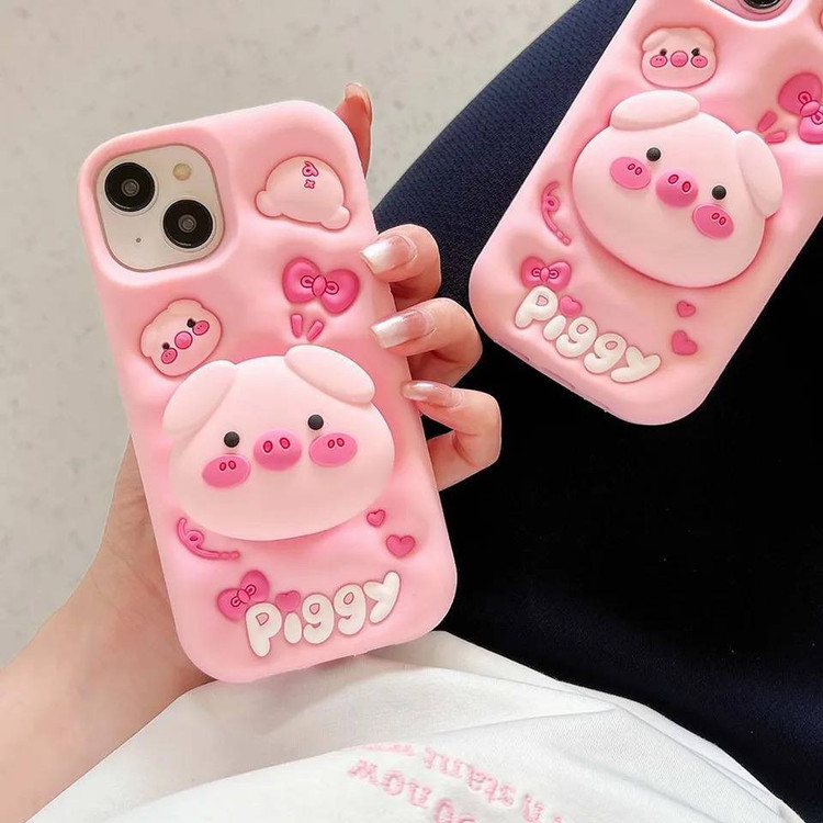 Piggy silicone doll case Samsung Galaxy