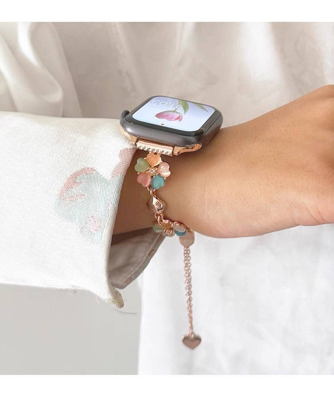 بند سیلیکونی گل بابونه اپل واچ رنگ بندی جذاب