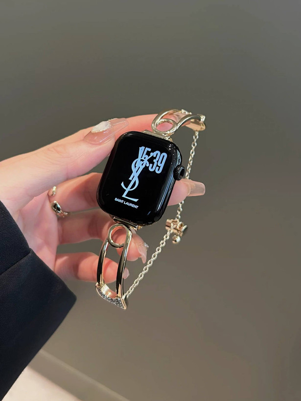 بند اپل واچ طرح سنجاق مد شده همراه اکسسوری