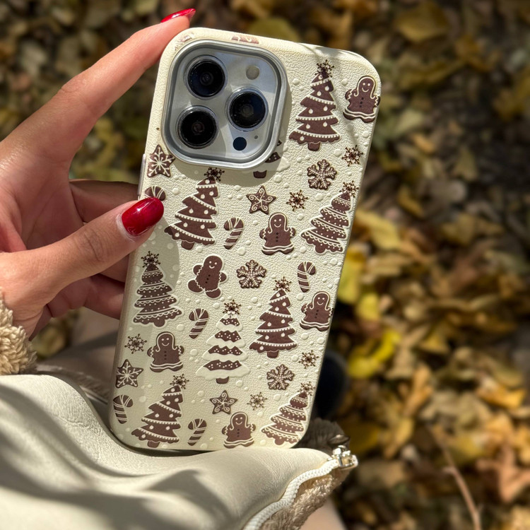 قاب طرح ماسا قهوه ای طوری زمستانی همراه اکسسسوری