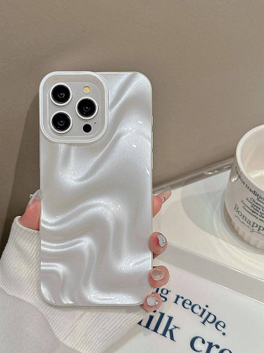 قاب مینیمال اکلیلی صدفی موجدار آیفون همراه اکسسوری