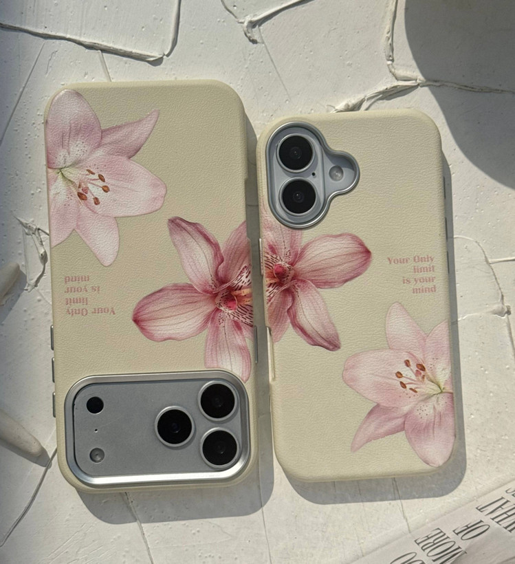 نمای جانبی قاب ماسا کیس لیلیوم صورتی