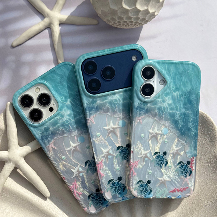 قاب ساحلی آیفون همراه اکسسوری طراحی خاص دریایی