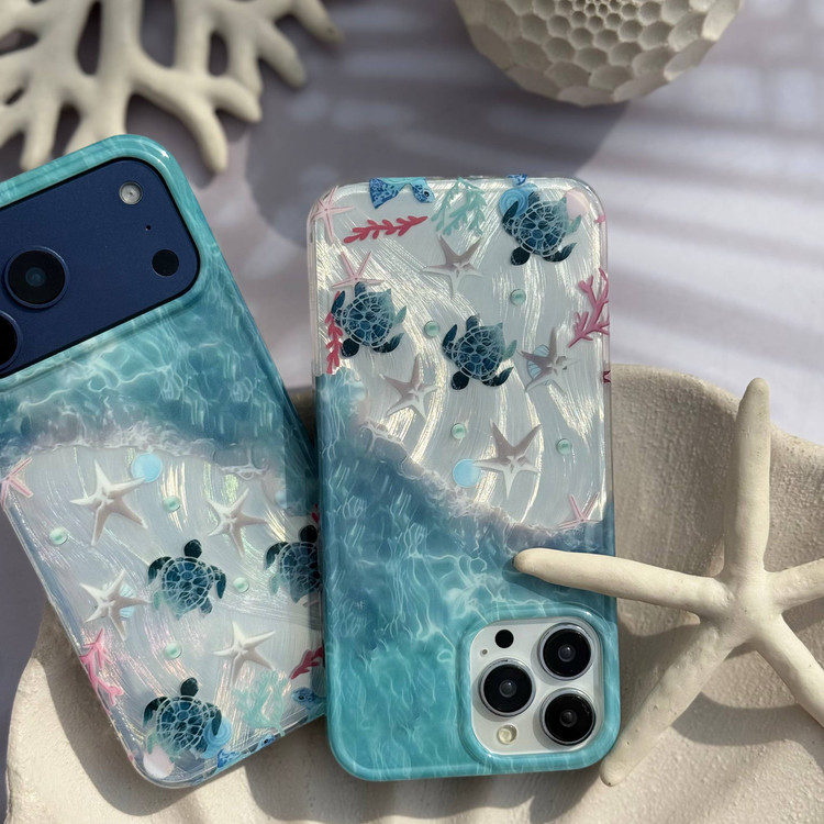 قاب دریایی فانتزی آیفون همراه اکسسوری