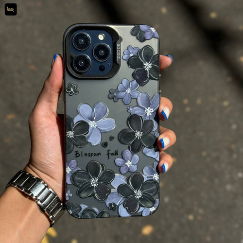 طراحی گل بنفش برجسته برای گوشی شیامی