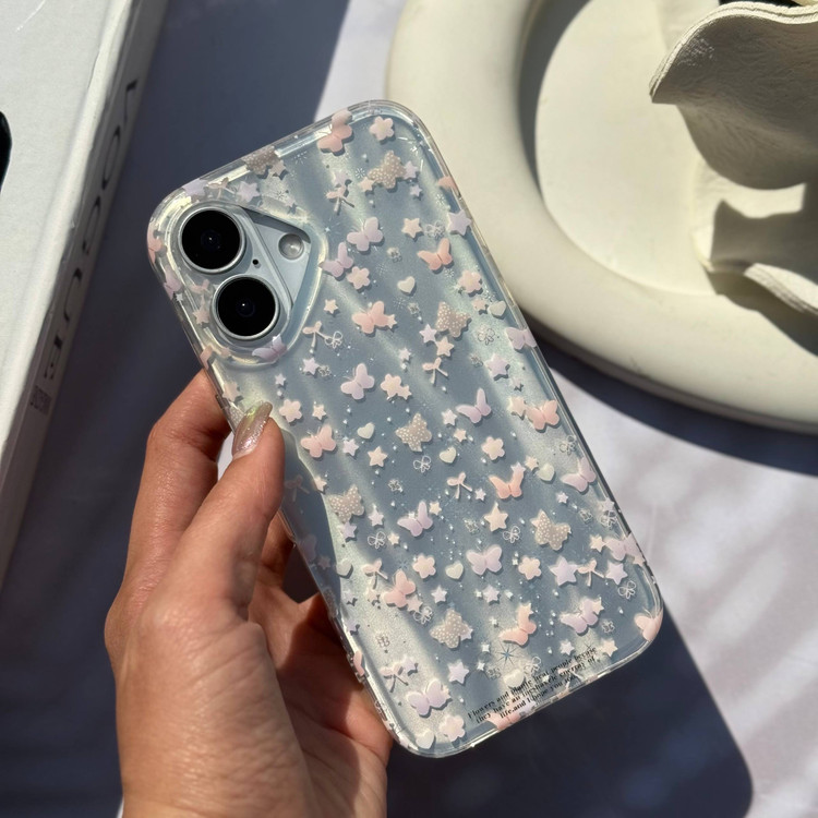 طراحی پروانههای رنگی برجسته برای آیفون