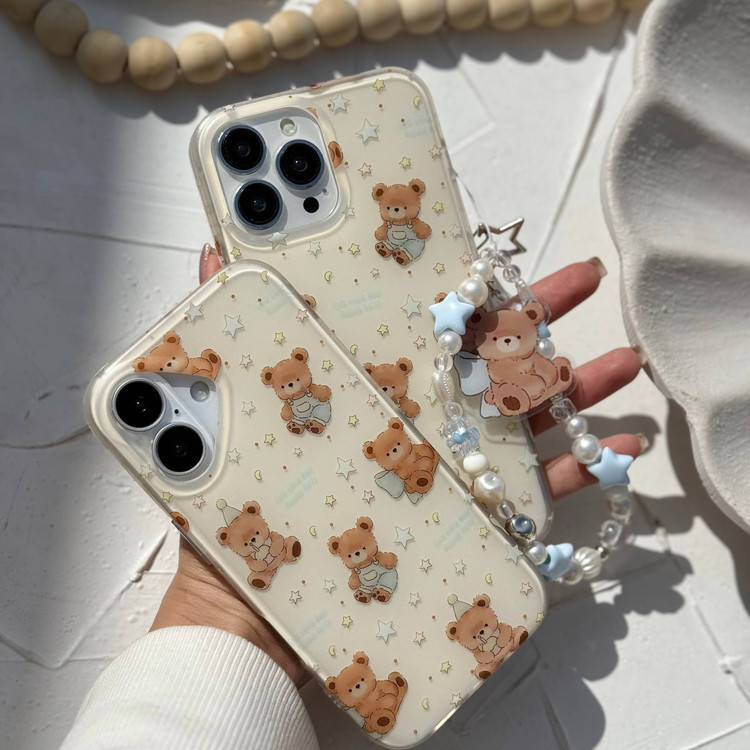 محافظ گوشی آیفون طرح خرس فانتزی