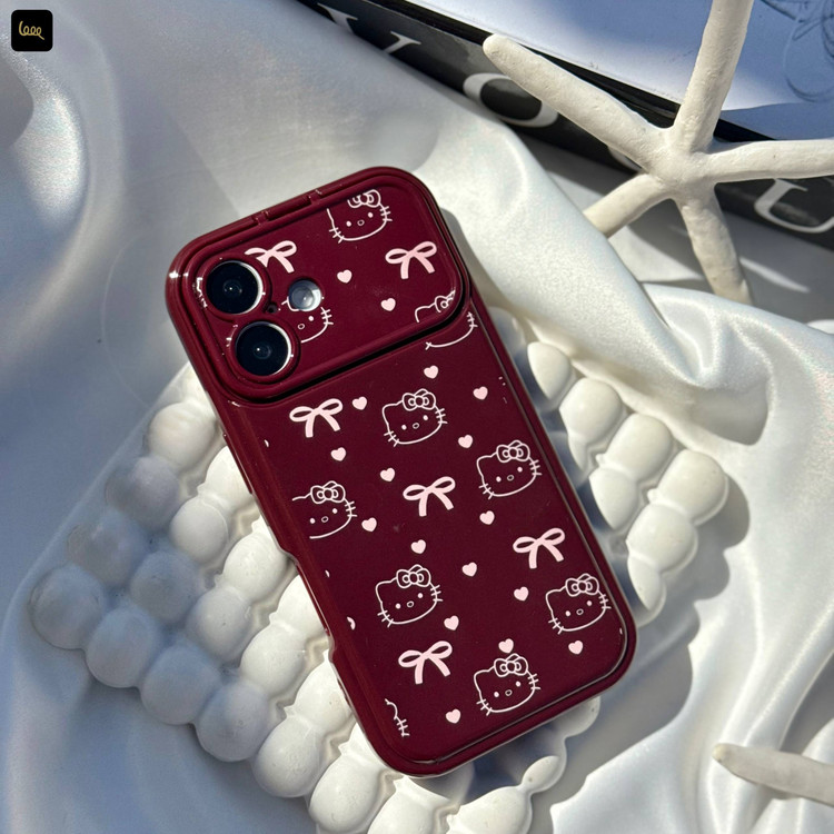 قاب آیفون کیتی چری همراه اکسسوری