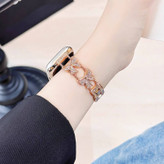 بند Apple Watch Diamond Papillon طلایی