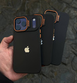 قاب آیفون مشکی نارنجی دارک کیس Black Orange