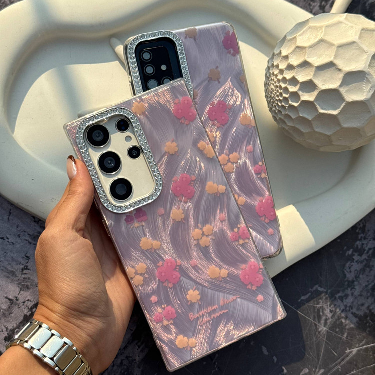 قاب Galaxy A15 با طرح گل یاسی