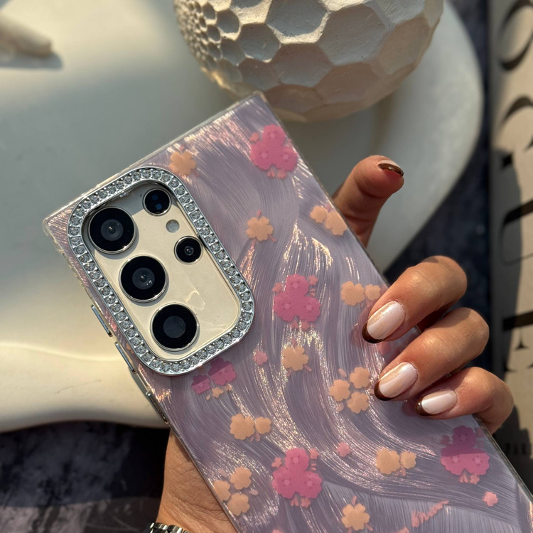 قاب گلدار یاسی Redmi Note 14 4G همراه اکسسوری