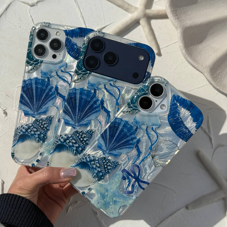 قاب آیفون 16Pro طرح صدفی براق