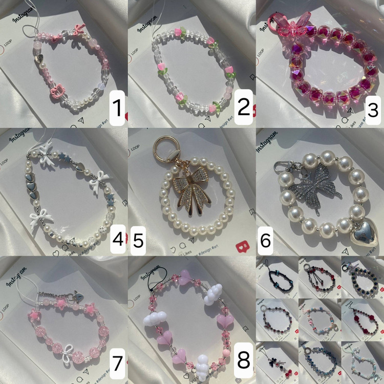 بند گوشی لوکس با آبکاری فلزی همراه اکسسوری