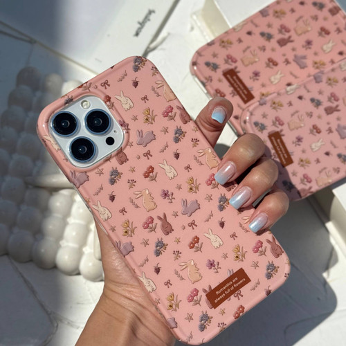 قاب خرگوشی گلدار مناسب iPhone 17 Pro