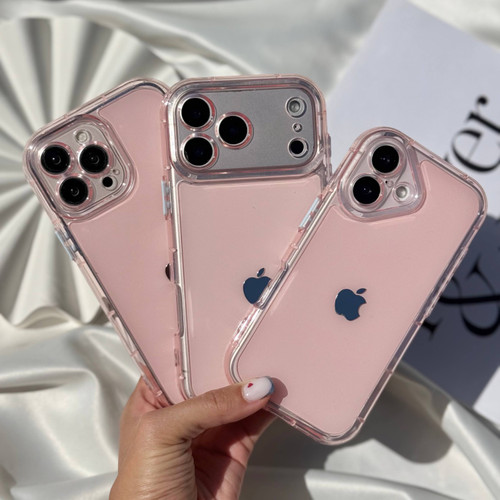 قاب Jelly Cushion شفاف کریستالی مناسب iPhone 17 Pro Max همراه اکسسوری