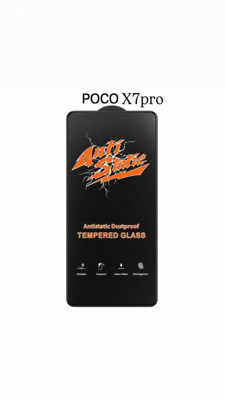 گلس شیشه ای شفاف POCO X7 Pro همراه اکسسوری