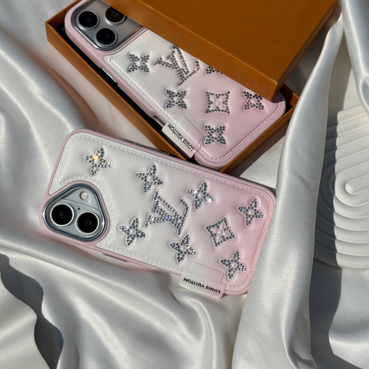 کاور صورتی Pinky طرح Diamond آیفون