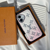 قاب صورتی لوکس LV Leather Diamond