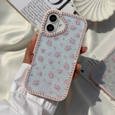 قاب Diamond Rose Glitter رز اکلیلی نگین دار برای آیفون