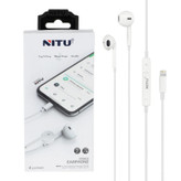 هندزفری Nitu H09 با اتصال Lightning برای استفاده روزمره
