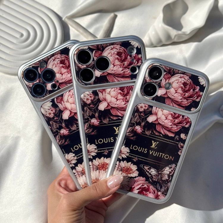 قاب LV Floral Black گلدار مشکی برای آیفون